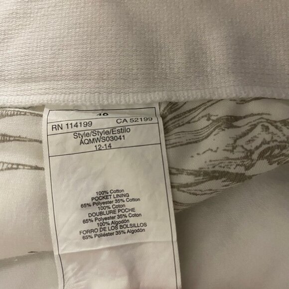Quiksilver Waterman White Cotton Chino Shorts Men’s Size 40 Classic Fit - Picture 8 of 10